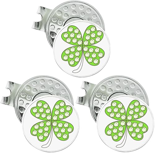 Miniatura 1 de Marcadores de pelota de golf con clips para sombreros, juegos de valor para hombres, mujeres, golfistas, extraíbles que se fijan fácilmente a la