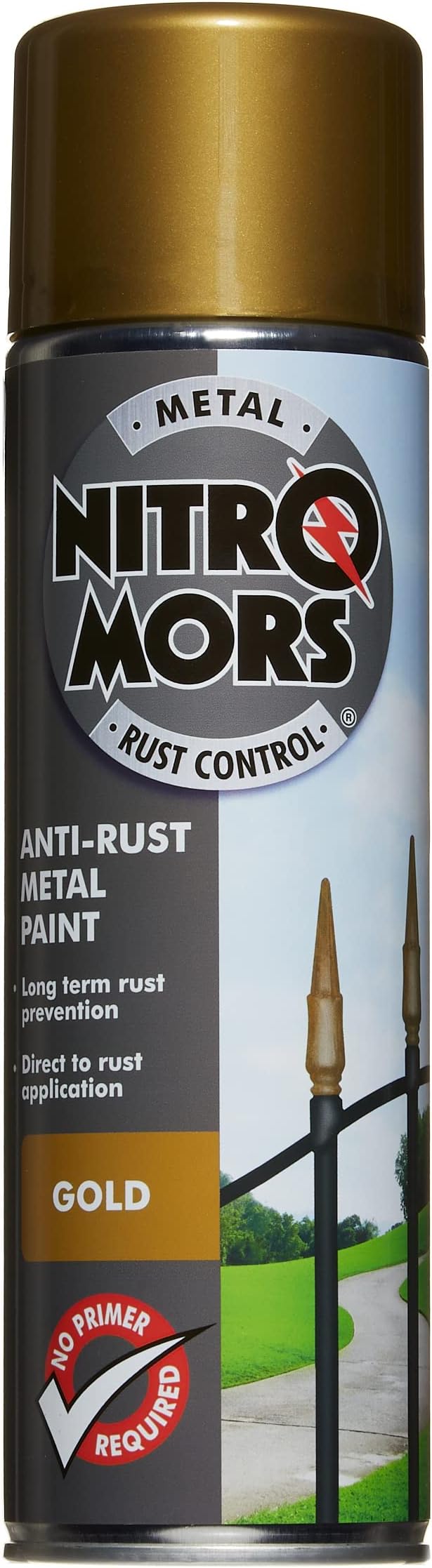 Nitromors AntiRust Smooth Finish Metal Spray Paint, No Primer Required