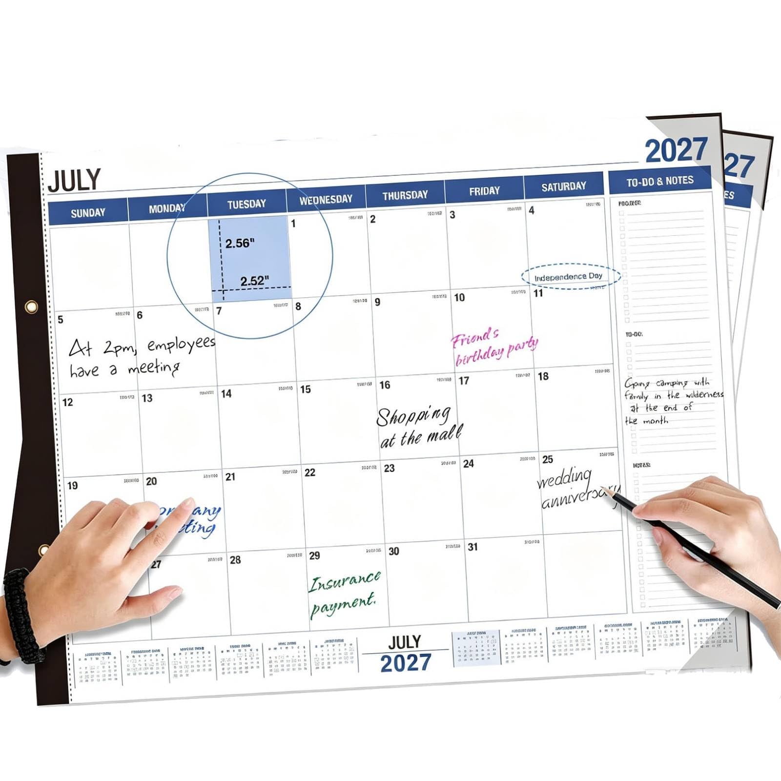 2027 January–2028 June English-language wall calendar (1)