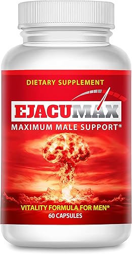 Ejacumax Vitality- Fórmula de fertilidad máxima para hombres y voluminizador, ingredientes de fertilidad avanzados y mezcla de vitaminas prenatales