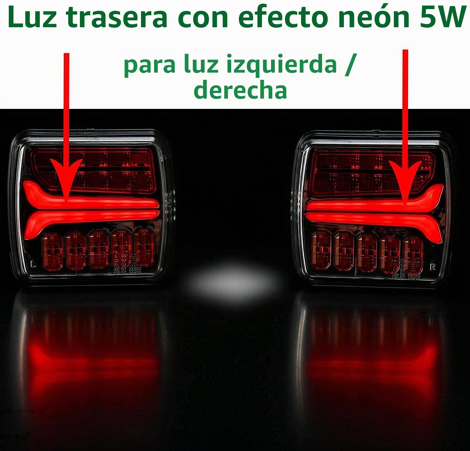 Ryme Automotive Kit de Pilotos Inalámbricos Remolque 12V - Homologación ECE R4 R6 R7 R10, Dirección, Freno, Posición y matricula · Wireless