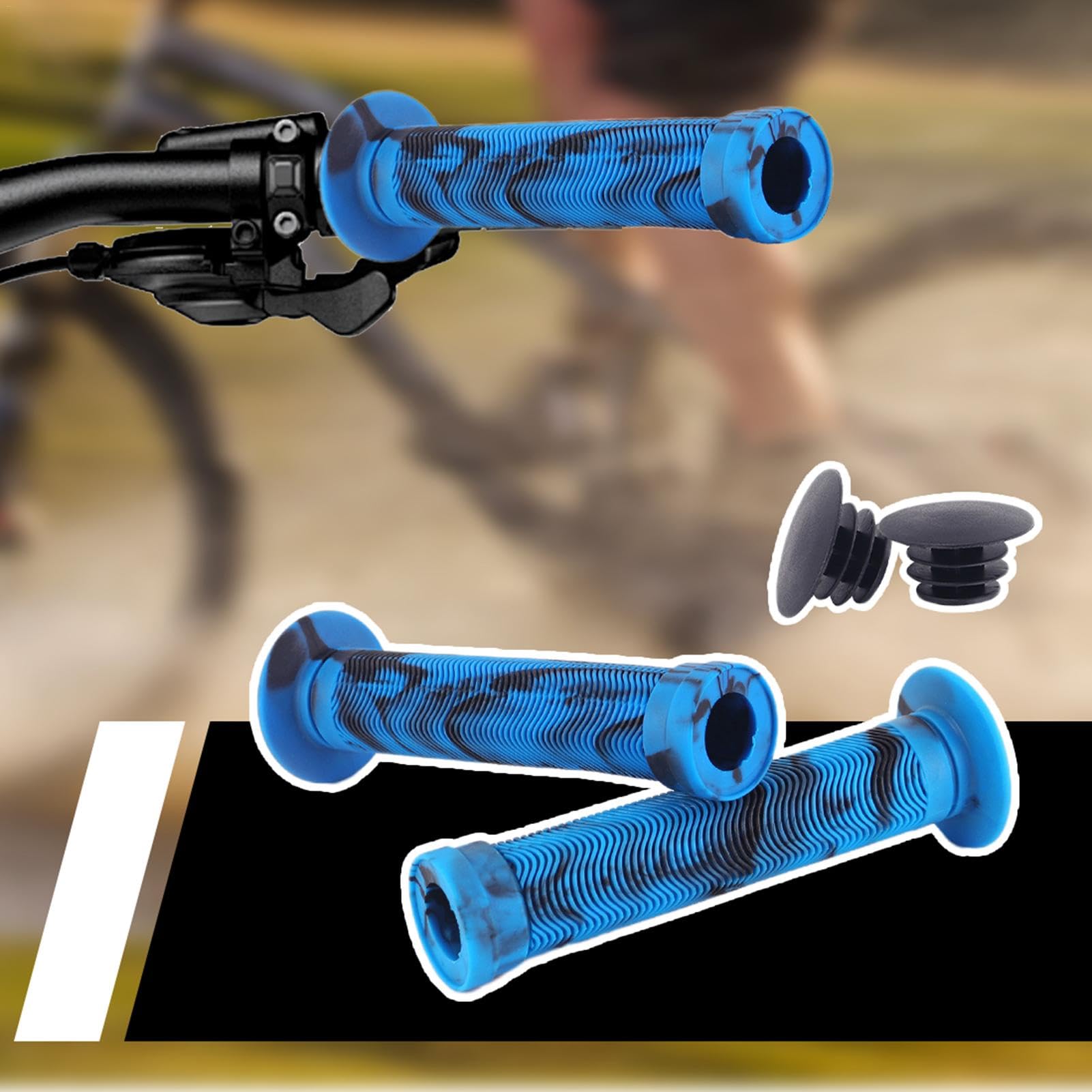 Manopole Manubrio Bici In Gomma Morbida Antiscivolo – Set Da 2 Pezzi Universali Per BMX, MTB E Scooter (6 Colori Vivaci) - 3