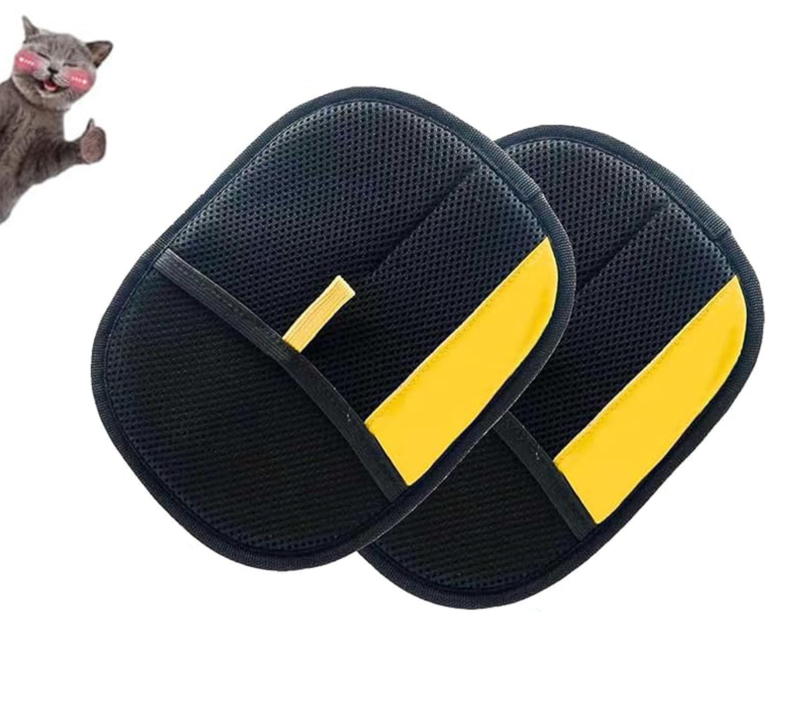 mcrwpei Furfetch Hair Glove, Pet Fur Remover, Pet Hair Removal Glove, Electrostatic pet Hair Remover for Deshedding (2Pcs)