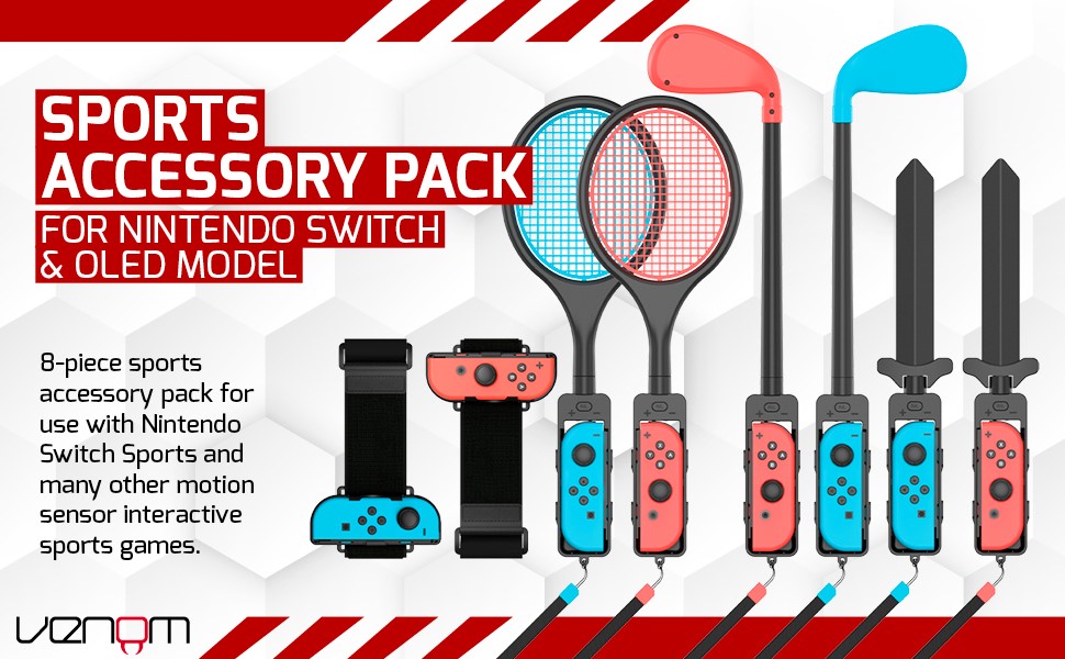 Venom 8-in-1 Sports Accessory Pack (Nintendo Switch) : Amazon.co