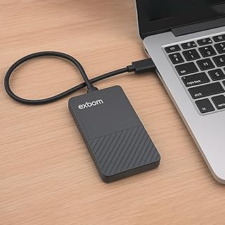 HD Externo Slimvault Portátil USB 3.0 com USB-C Alta Velocidade Para PC e Notebook Para Backup e Mídia HD Externo 1TB Portátil Para Arquivos e Mídias