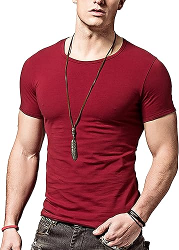 Mens Short Sleeves T-Shirts Crew-Neck1pack, 2pack, 3pack