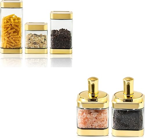 BETTWILL Tarros de almacenamiento de vidrio+tarros de especias de condimentos de vidrio disponible en Yaxa Venezuela