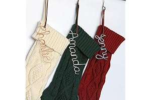 Personalized Christmas Stockings Rose Gold Custom Stocking Name Tags