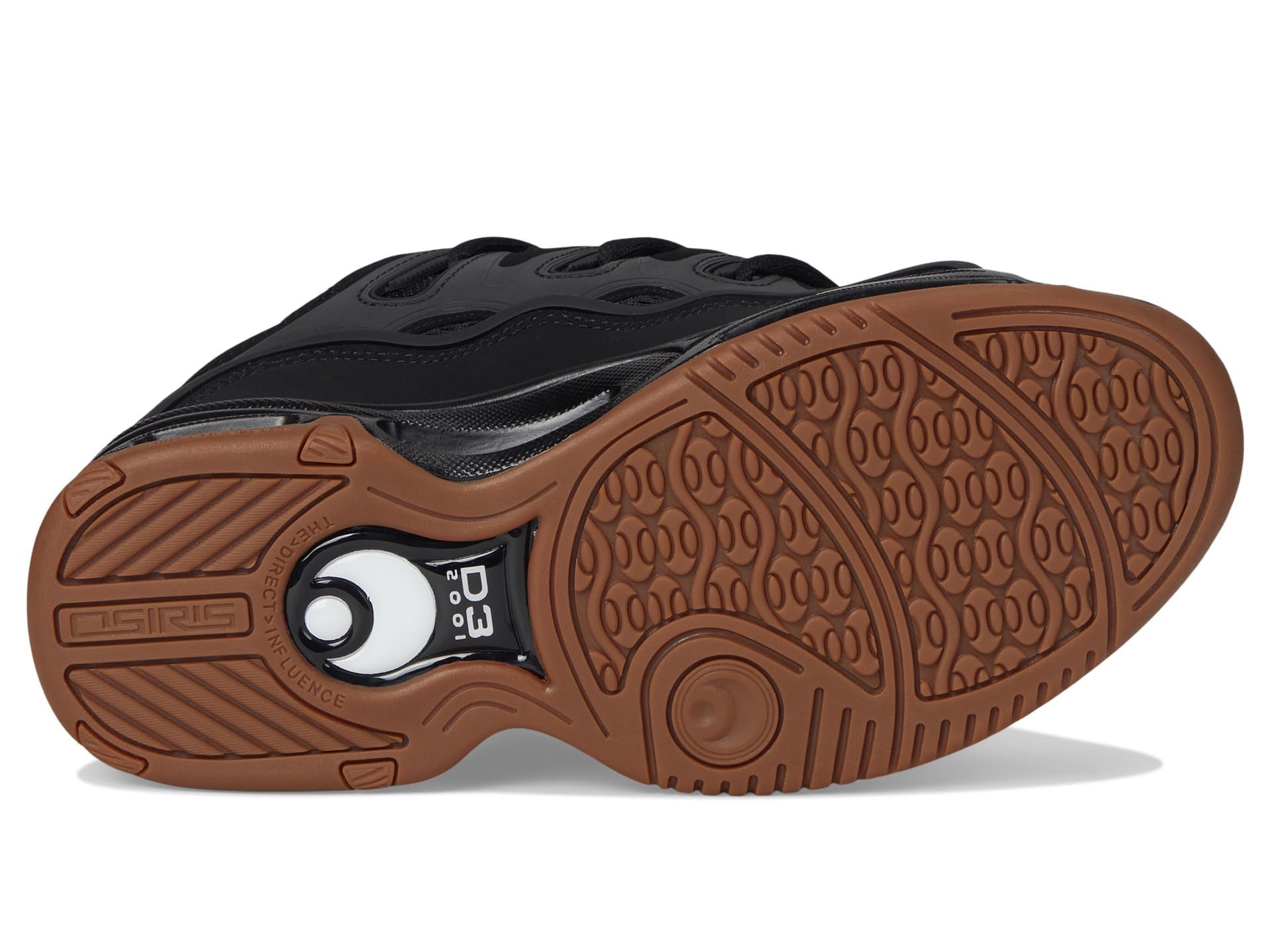 Osiris Scarpe da skate da uomo D3 2001, nero/gomma, 44 EU