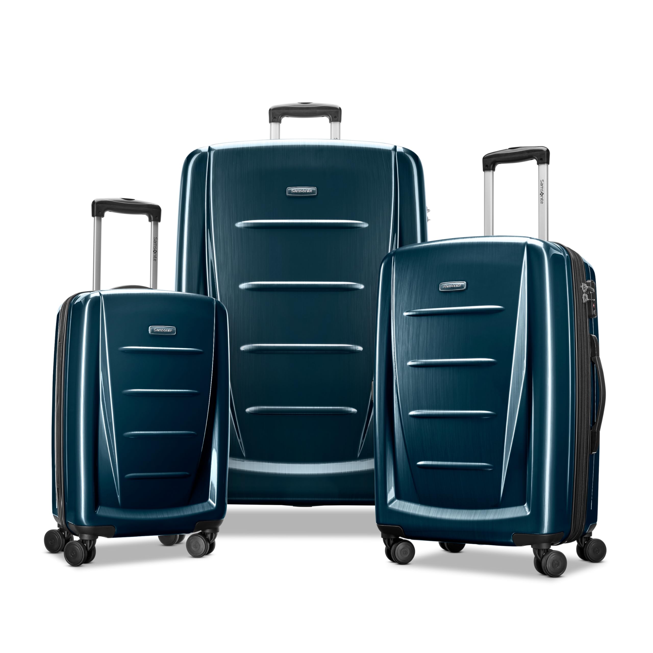 Samsonite Winfield 2 Hardside Expandable Luggage with Spinner Wheels, Teal, 3-Piece Set (20/24/28)