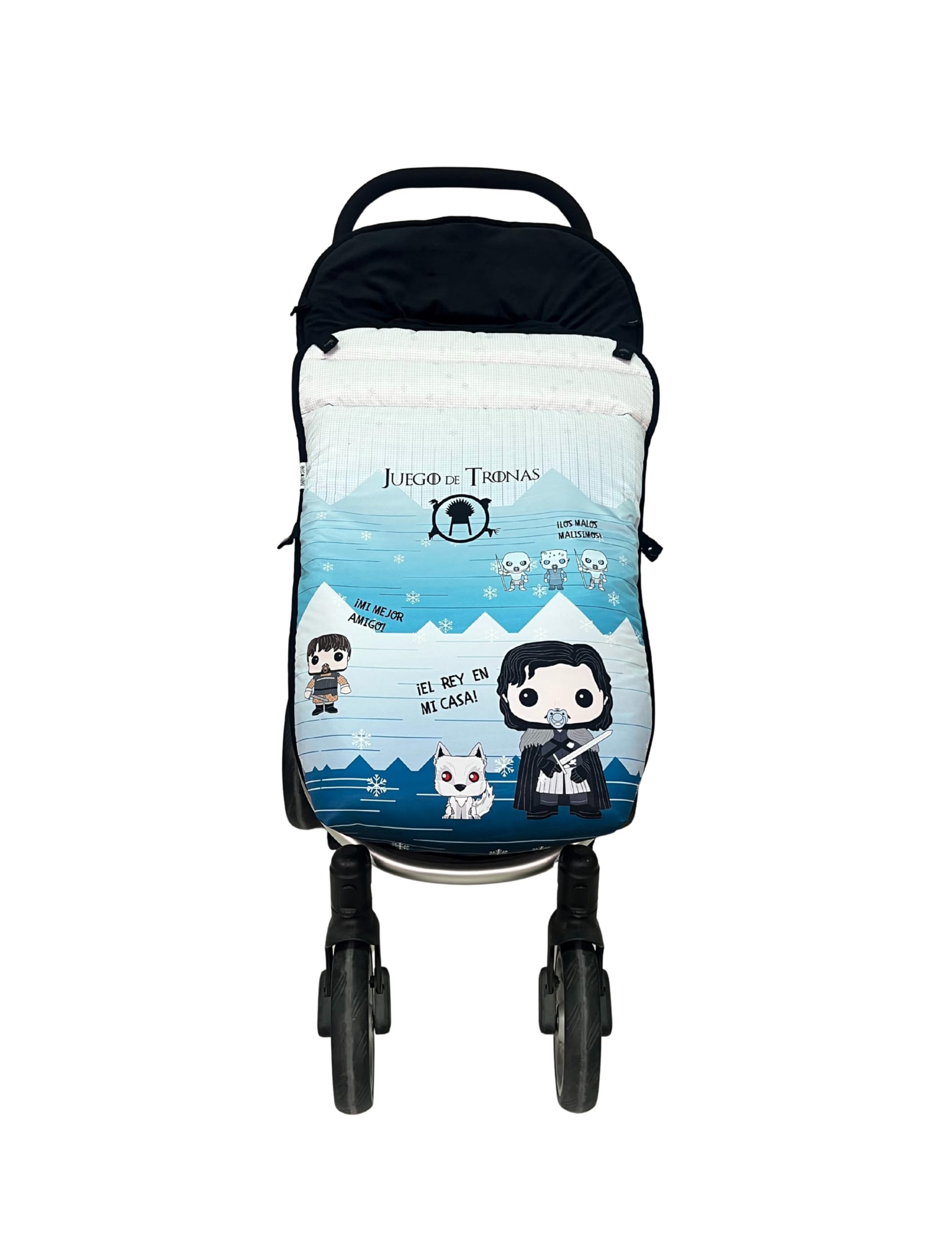 Baby Star Saco Silla de Paseo Universal, Saco Bebe Invierno con Polar extrasuave, Saco Carro bebé Impermeable, Desmontable y Transpirable, Doble abertura, resistente al frío hasta -15 grados