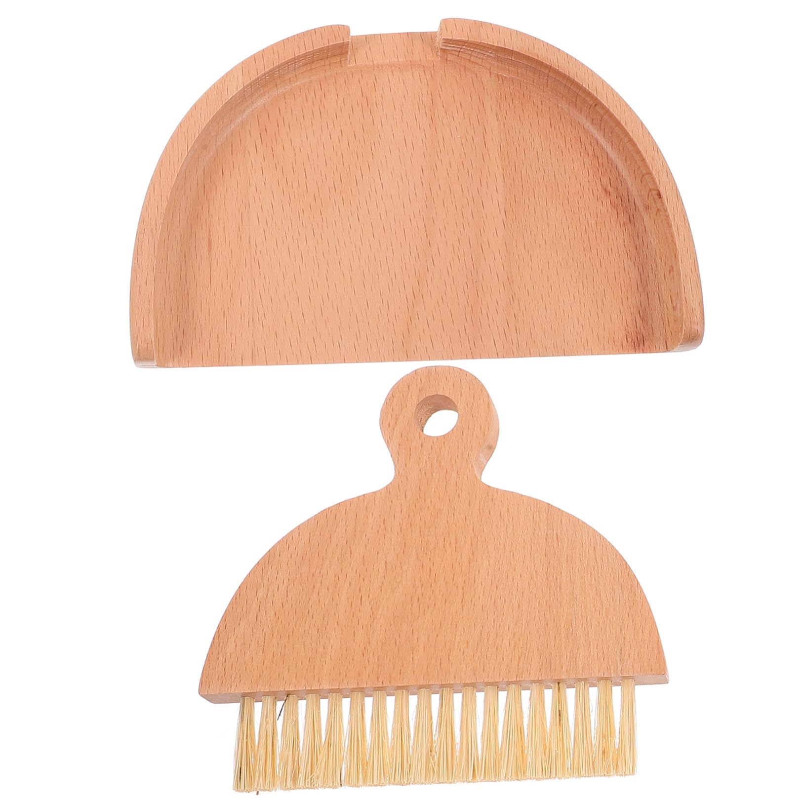 Unomor 1 Set Dustpan Brush Keyboard Duster Brush Window Groove Cleaning Brushs Sweeping Brush Crevice Cleaning Tools Household Toys Car Small Sweeping Countertop Brush White Wooden