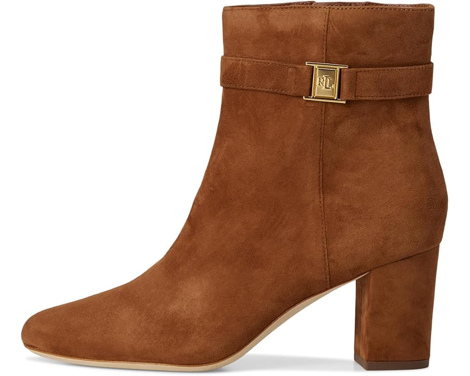 Lauren Ralph Lauren Kellie Suede Bootie Heel - Left View