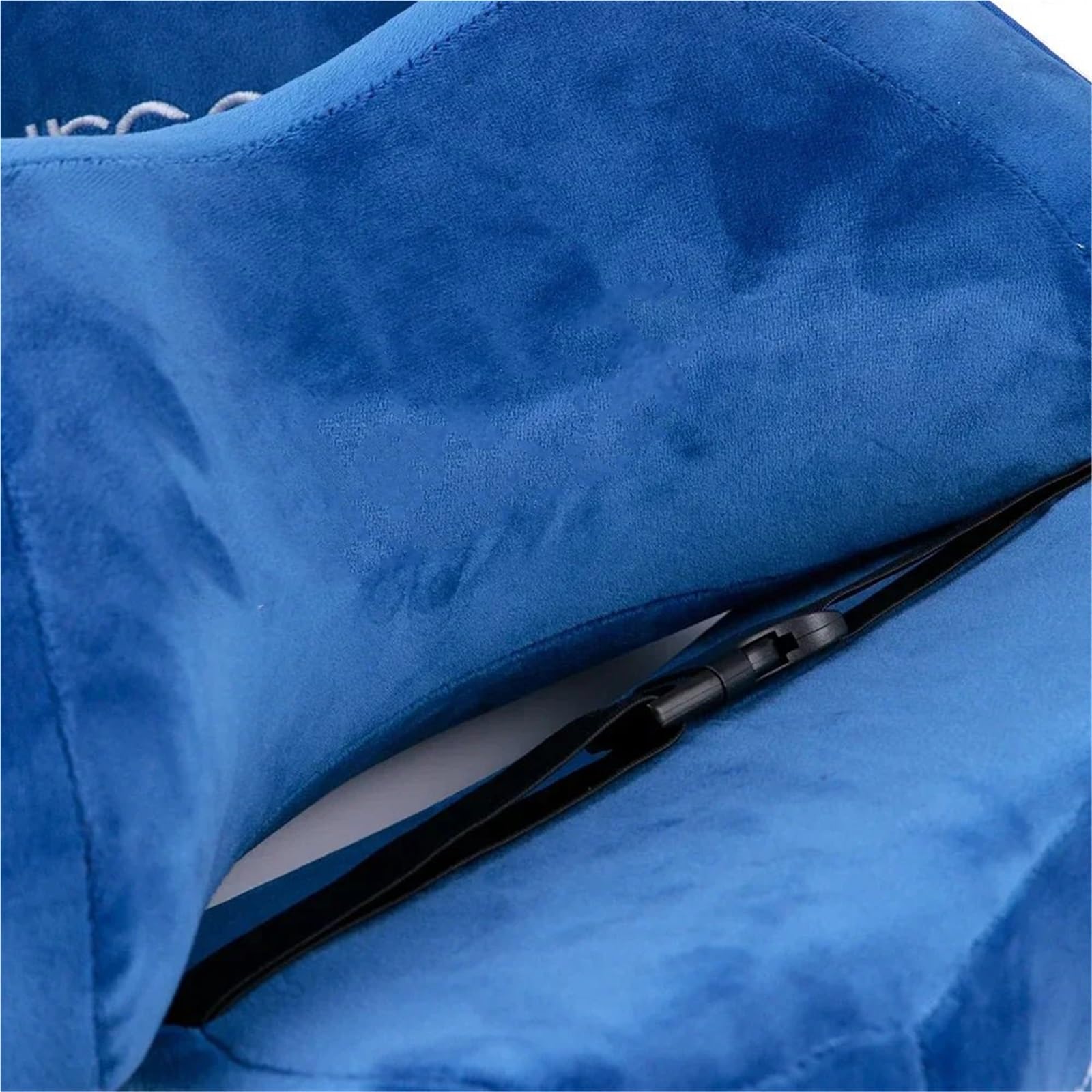 High-Elastic Headrest Reposacabezas de tela para asiento de coche de carreras modificado, almohada protectora para el cuello, almohadilla creativa para reposacabezas y hombros.(Blue)