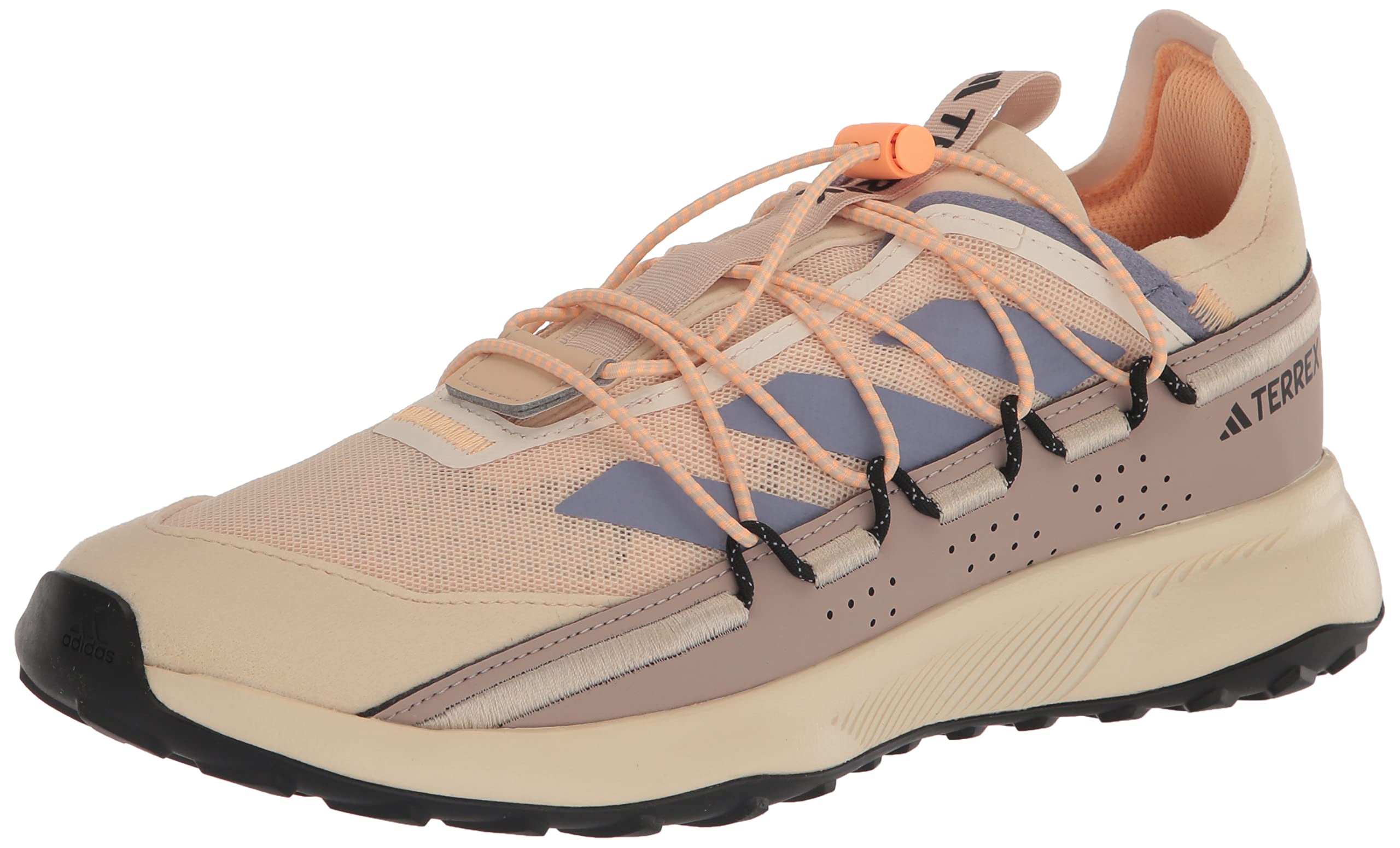 adidas Women's Terrex Voyager 21 Sneaker, Sand Strata/Silver Violet/Acid Orange, 10.5