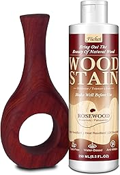 Tinte a base - Palisandro | 250 ml Barniz base agua para muebles de madera interior y exterior, puertas, ventanas, armarios, no tóxico, resistente a tintes