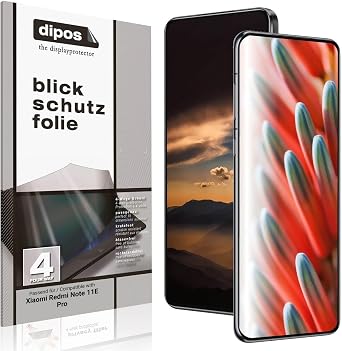 dipos Privacy Screen Protector Compatible with Xiaomi Redmi Note 11E Pro Matte Screen Protector with 4-Way Privacy Effect