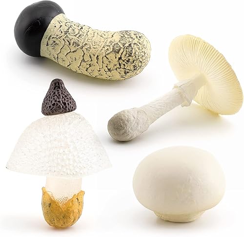 GUFOPONAS Juguetes de plástico realistas, 8 piezas de juguetes para plantas para niños, cubos sensoriales de aprendizaje, figuras de alimentos