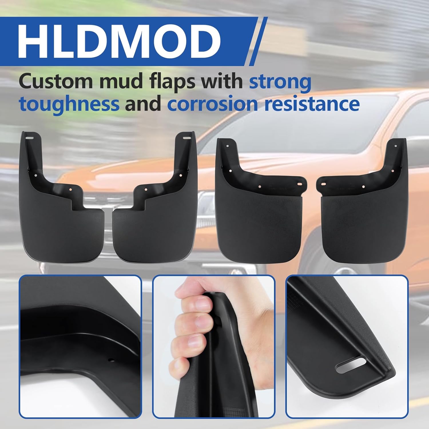 Mud Flaps Mud Guards Replacement for Chevy Colorado/GMC Canyon 2015-2022 Mudflaps Mud Splash Guards Front and Rear No Drilling Required 4PCS
