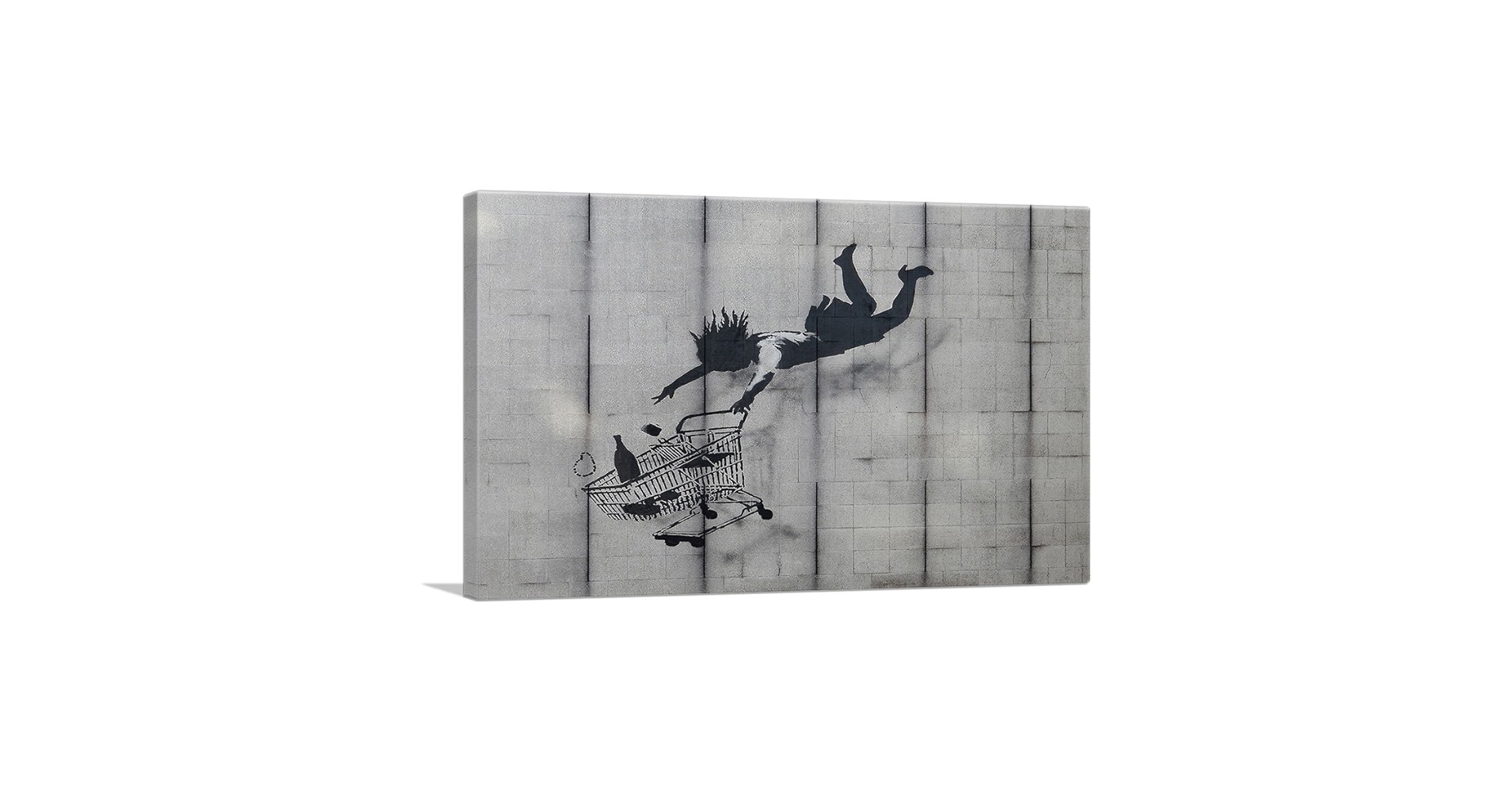 Amazon.com: ARTCANVAS Shop Till You Drop - Falling Shopper