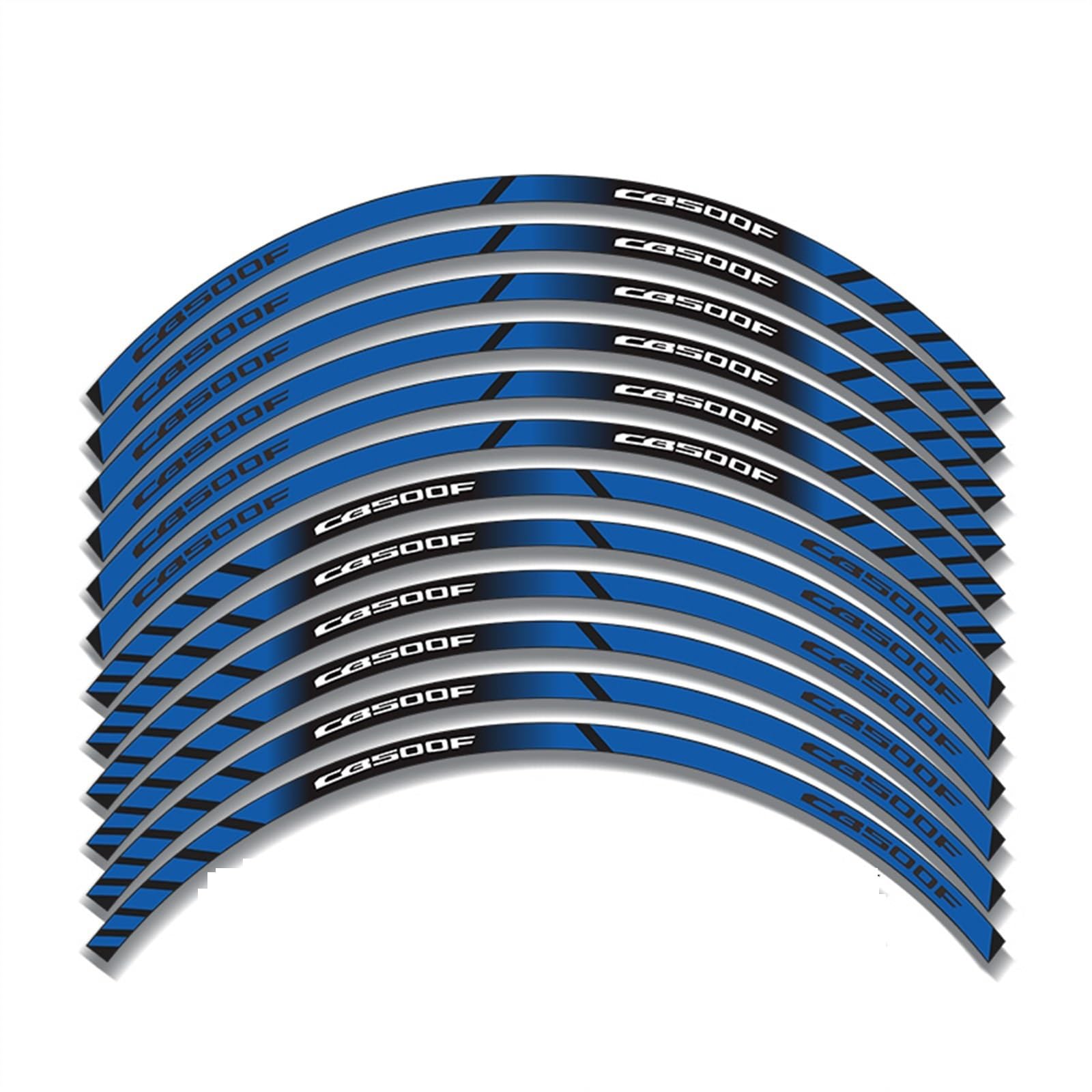 Frynuzb A3 Applique For Cb500f Motorcycle Stripes Reflective Rim Stickers Are Suitable(A3)
