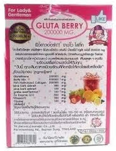 Miniatura 8 de 2Box Gluta Berry 200000 mg Drink PUNCH alimento para la piel Reduce las pecas Blanqueamiento de la piel Acción rápida 10 unidades/caja..