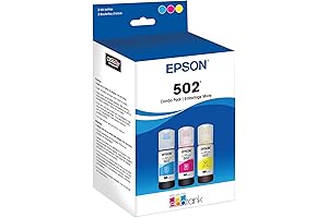 502 EcoTank Ink Ultra-High Capacity Bottle Color Combo Pack for ET-2760 Epson