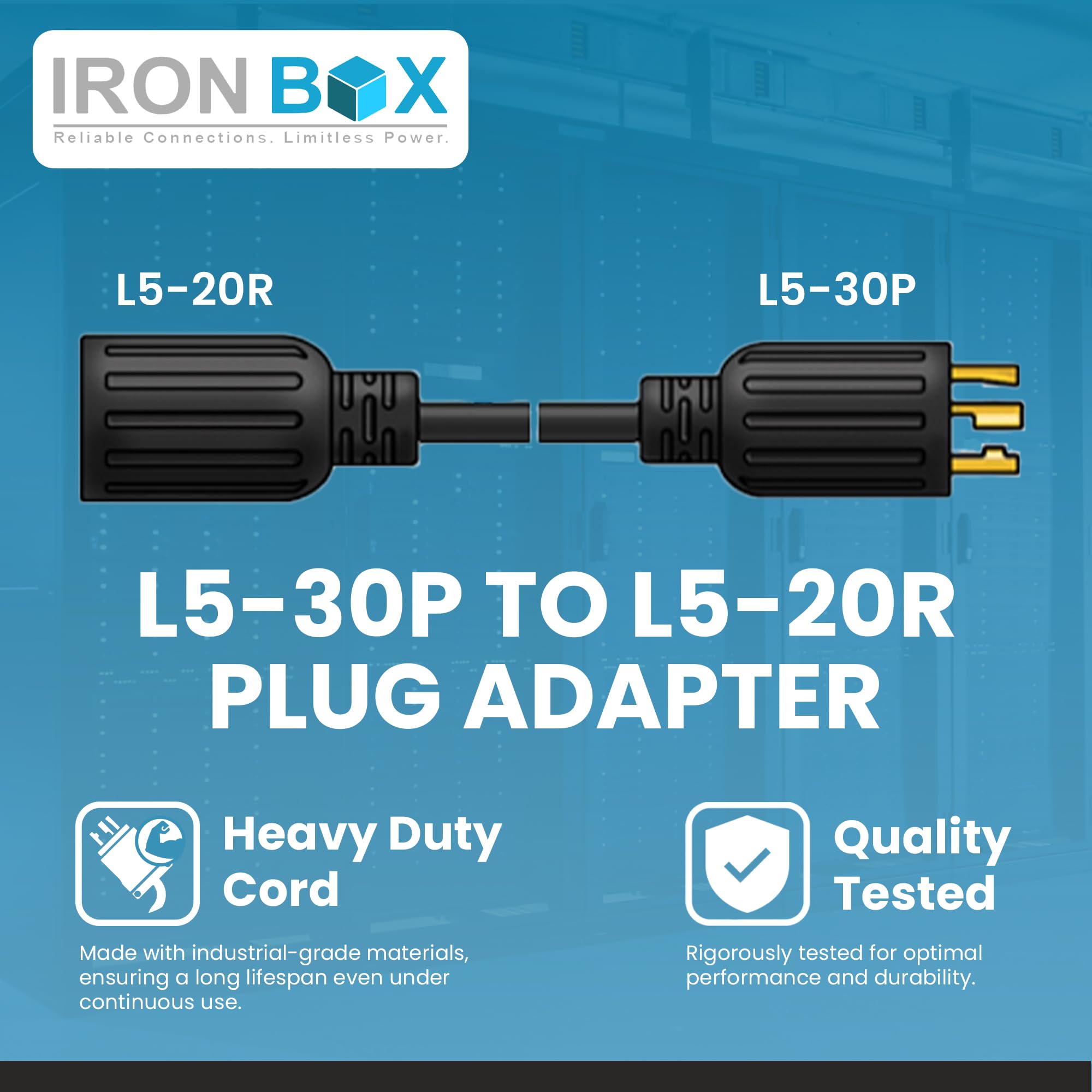 Amazon.com: IronBox Electric NEMA L5-30P to L5-20R Plug Adapter
