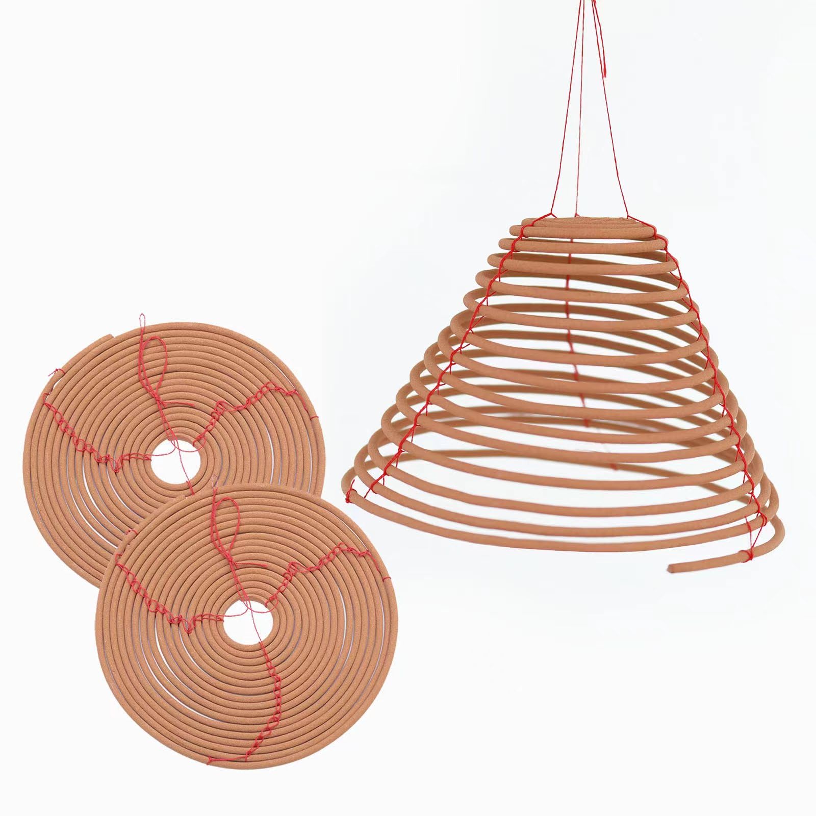 Outdoor Citronella Incense Coil - Hanging Citronella Coil Outdoor for Patio, Backyard and Camping,3 Pack (7")