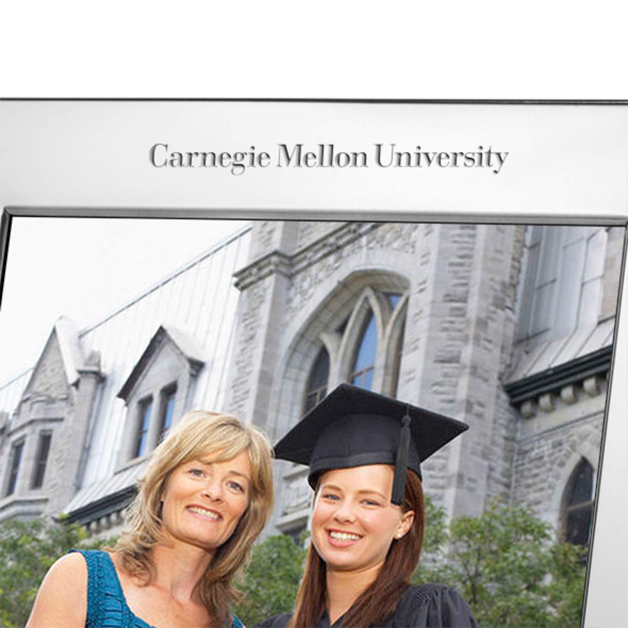 M. LA HART Carnegie Mellon University Polished Pewter 8x10 Picture Frame