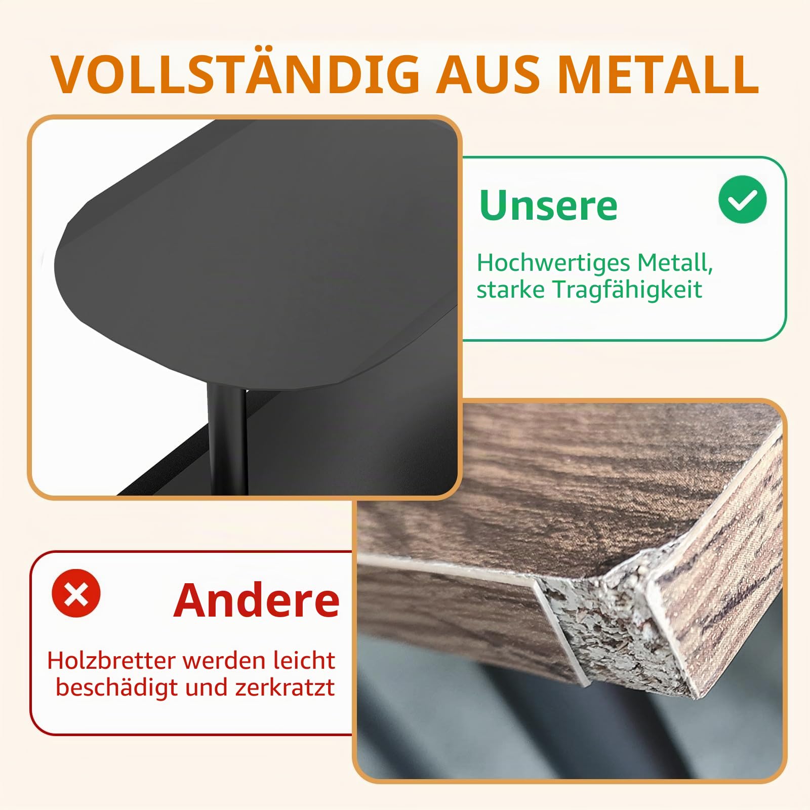STWWO Organizer für Küche Arbeitsplatten, Verstellbar Eckregal Schreibtisch Organizer Metall Gewürzregal mit 3 Etagen Kaffeebarständer Vertikale Rack für Esszimmer Küchen Badezimmer, Schwarz