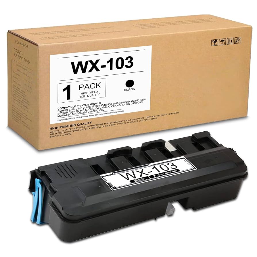 WX-103 廃棄トナーボックス 4個セット 楽天市場】コニカミノルタ 廃棄トナーボックス WX-103・対応機種