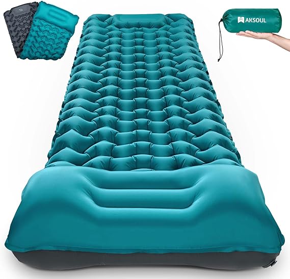 Camping Sleeping Pad with Pillow Extra Thick 3.9 inch