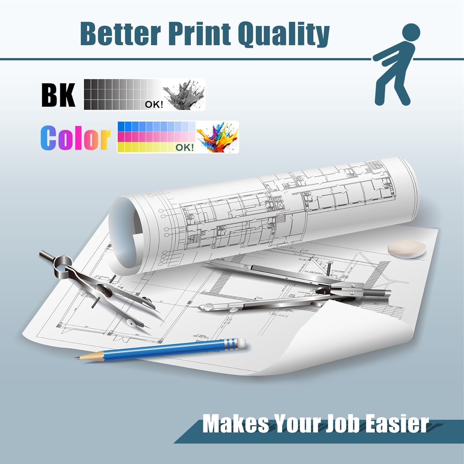 PFI-207 Ink Cartridges Replacement for Canon PFI-207MBK PFI-207BK PFI-207C PFI-207M PFI-207Y Ink Cartridges Compatible for Canon iPF680 iPF685 iPF780 iPF785 Printers ( PFI207 Ink MBK, BK, C, M, Y)