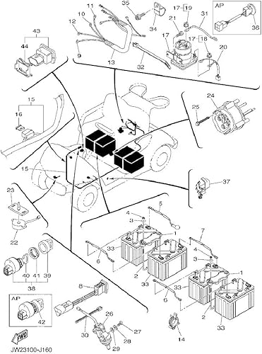 Miniatura 4 de Enchufe para receptáculo de carrito de golf compatible con receptáculo Yahama JW2-H6181-02-00 | Receptáculo de carga para carrito de golf Yamaha