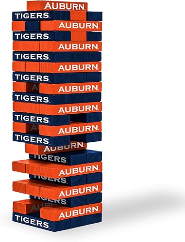 Vista 33 de Wild Sports NCAA Pro Football Tabletop Stackers Block Game for College Football Fan, Dorm Game, Tailgate