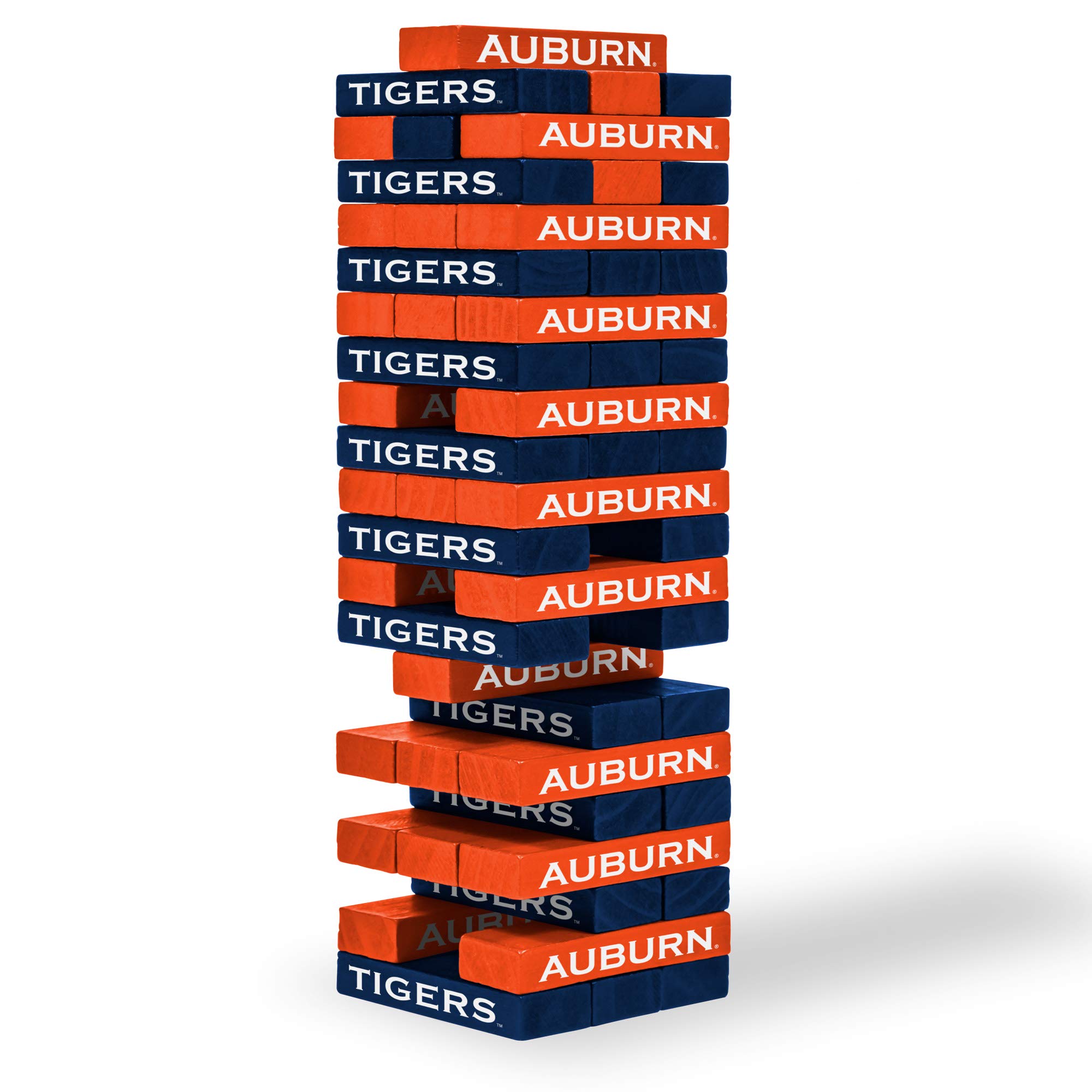 Wild Sports NCAA Pro Football Tabletop Stackers Block Game for College Football Fan, Dorm Game, Tailgate