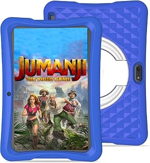 Kids Tablet 10 Inch Tablet with Android 12 OS - 4GB RAM and 64GB Storage, 2.4G/5G WiFi, 1280 * 800 IPS Display, 8000mAh Battery, Bluetooth 5.0, GPS, Dual Cameras, and Parental Controls