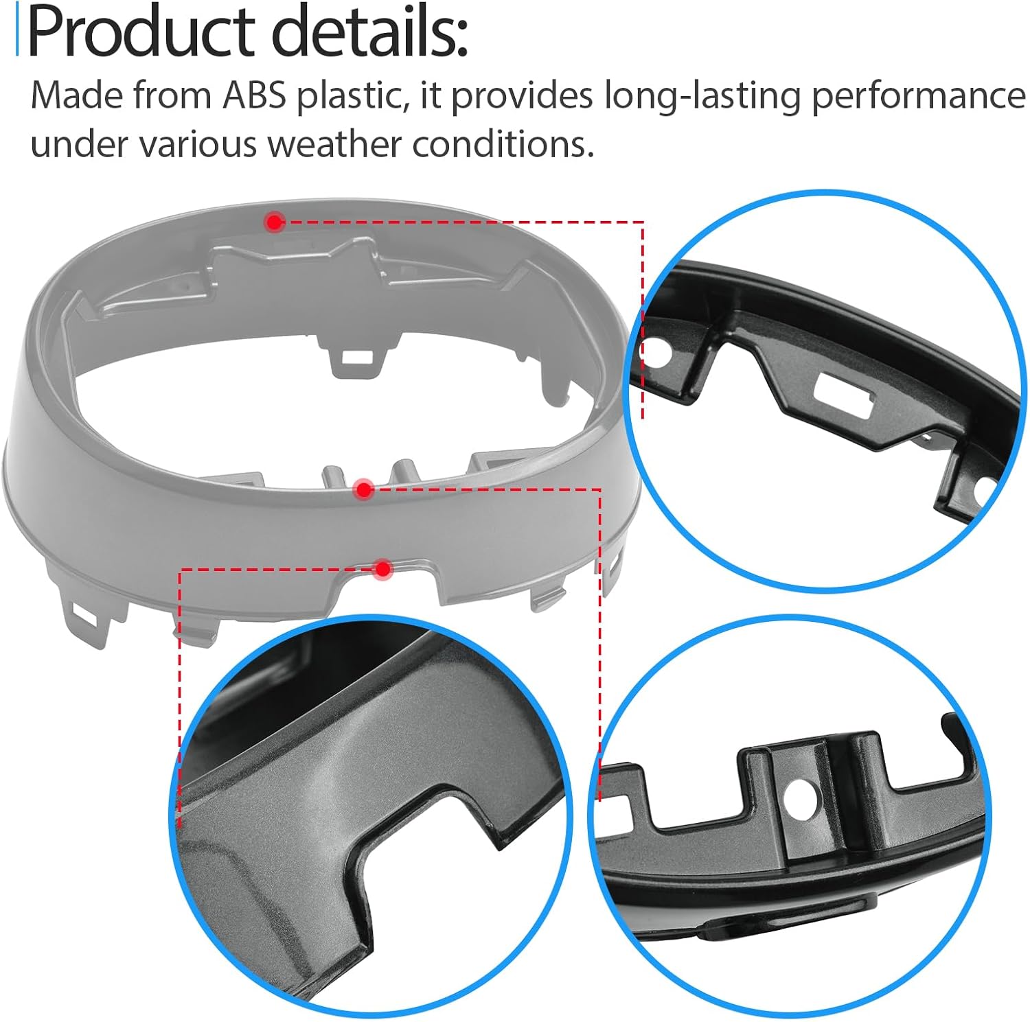 Front Grille Emblem Mount Bracket Replace GW7D-50716 Compatible with Mazda 6 2020-2021