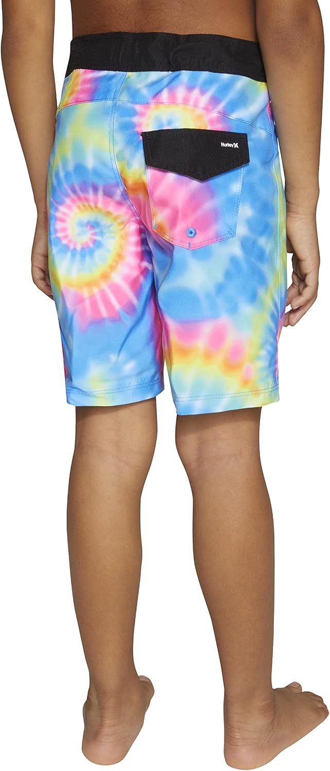 Hurley Boys' Printed Board Shorts, Multi Tie Dye, 20