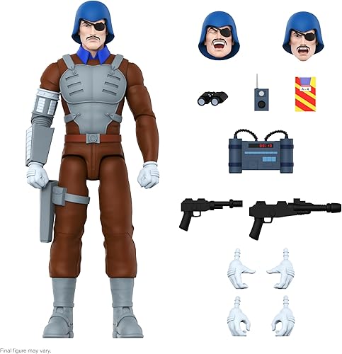 Super7 Ultimates! G.I. Joe Major Bludd - Figura de acción de G.I. Joe de 7 pulgadas con accesorios, coleccionables clásicos de dibujos animados y