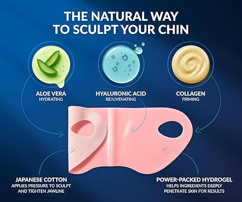 Miniatura 4 de Stylia V Line - Máscara de colágeno de elevación  Levanta, reafirma y contornea la mandíbula  Correa reductora de doble barbilla con ácido