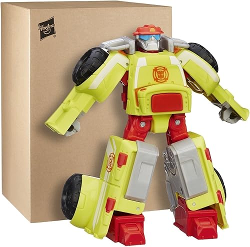 Miniatura 2 de Playskool, Figura de Fire Bot Héroes de Transformers, Bot del Equipo de Rescate
