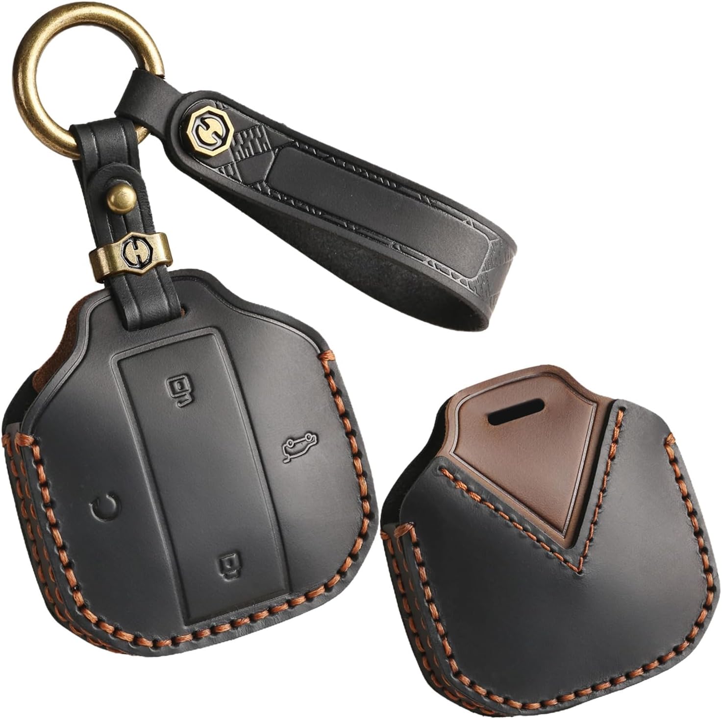 Key Case Cover Compatible with Chery Jetour Freedom Shanhai T1 Traveller 2024 2025 Key Controller Protective Cover Durable Car Accessories Keychain Clip Black