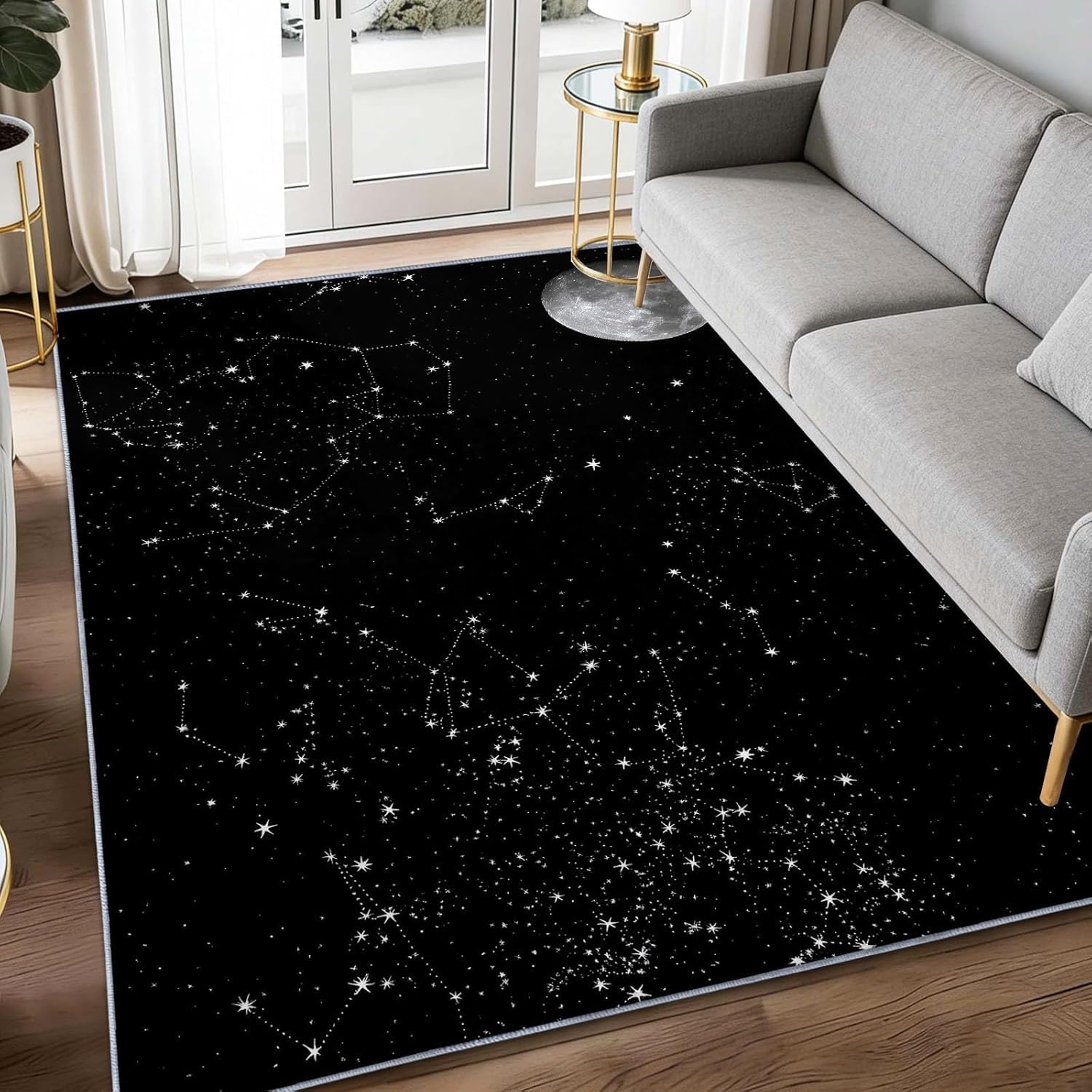 Tapis antidérapant 120x180 cm lavable pour éviter glissades et taches