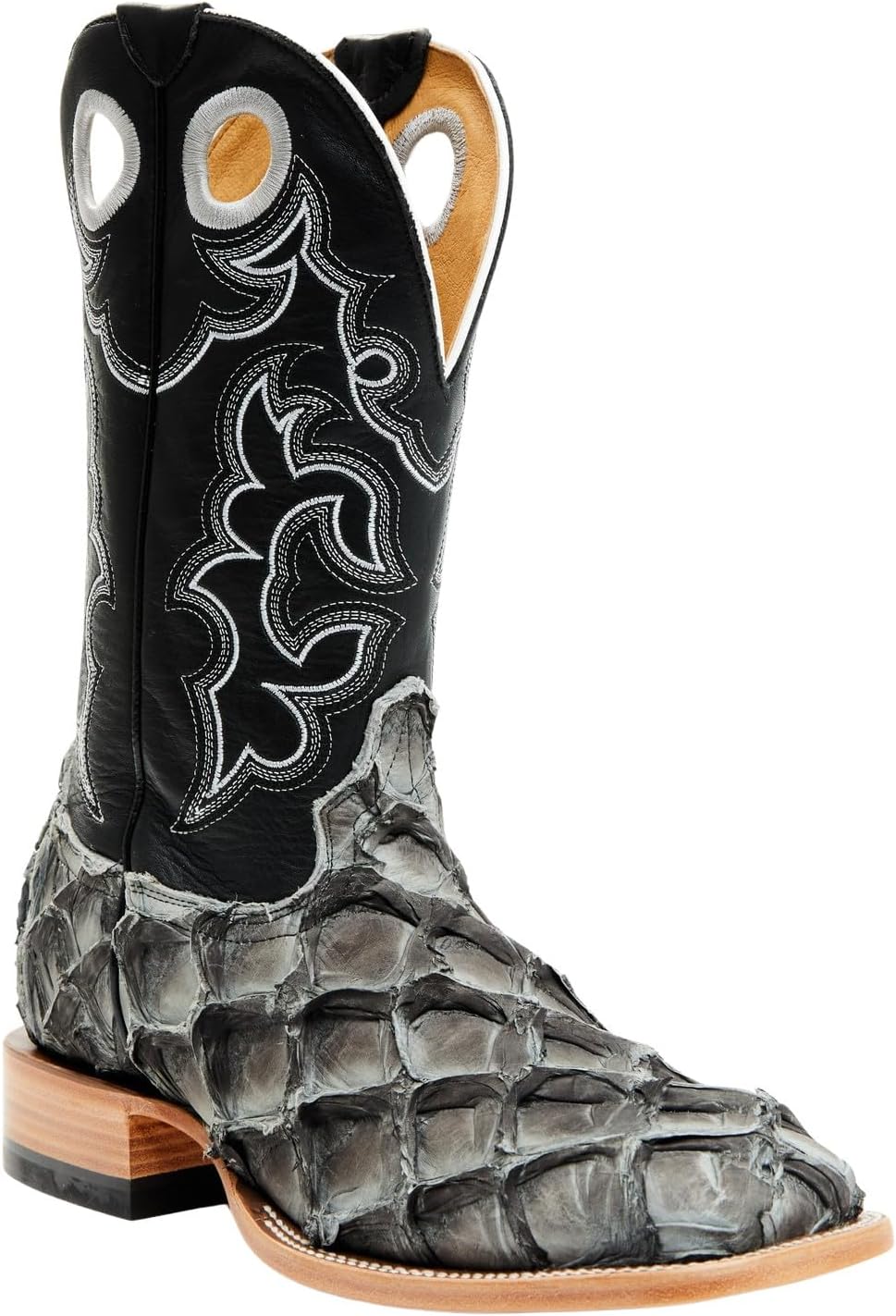 Cody James Men's Exotic Pirarucu Western Boot Broad Square Toe - Bbme-325