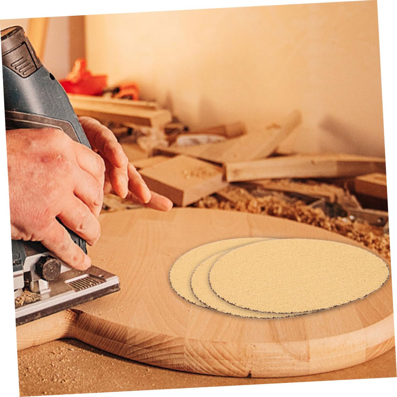 10pcs Grit Sandpaper Pads Self-Adhesive Sanding Discs for Angle Grinder