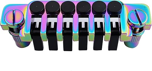 Miniatura 4 de Guyker Pieza trasera de puente de guitarra, vintage TP 6 de los años 70 con pernos e insertos de repuesto compatible con LP Les Paul 6 cuerdas