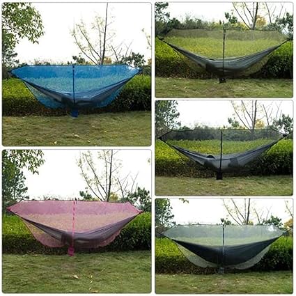 MILAAN Lightweight Compact Fast Easy Setup Camping Hammock Mosquito Net Black (66008848FEZ)