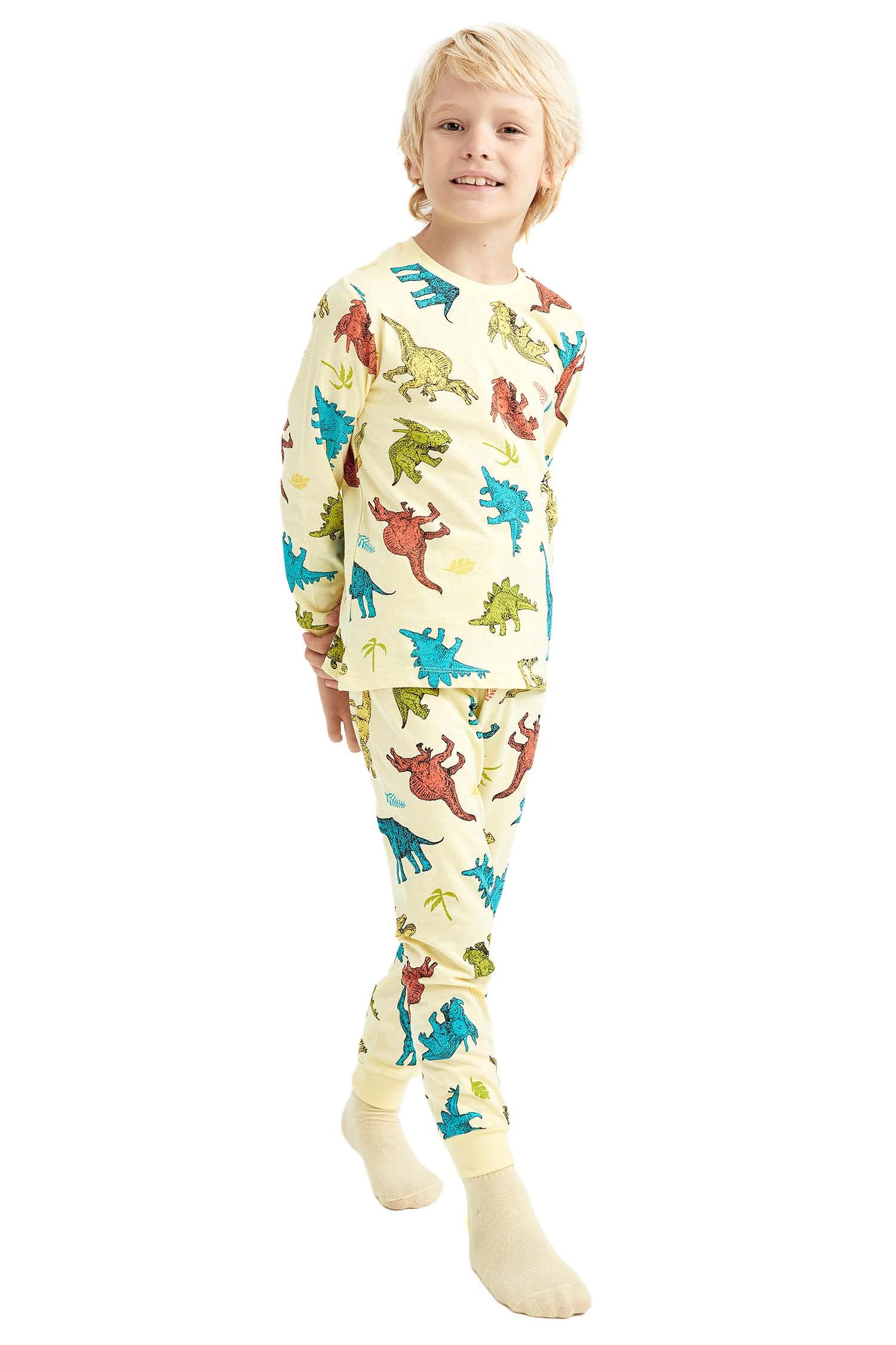 Erkek Çocuk Uzun Kollu Pijama Takımı